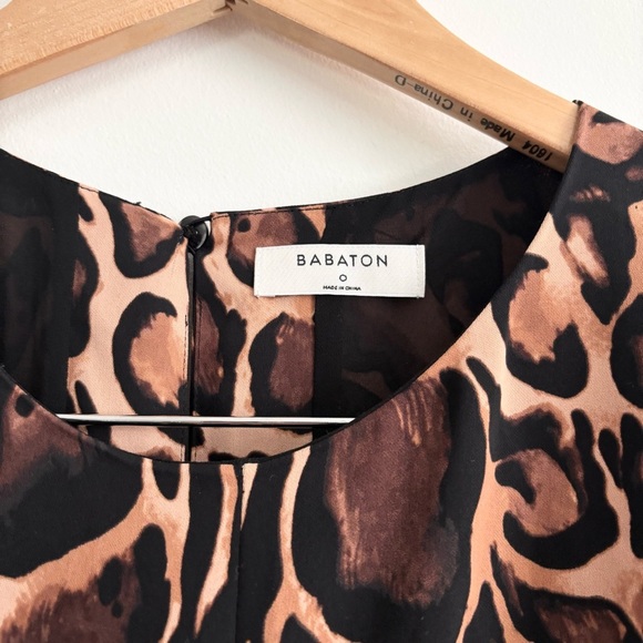 Aritzia Babaton Samson Leopard Print Shift Dress - Picture 9 of 13